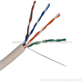 Network/Cat5 PVC Jacket Cable with 305m Per Pull Box, HDPE Insulator